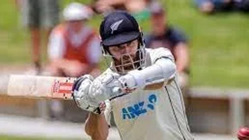 Kane Williamson plays a shot