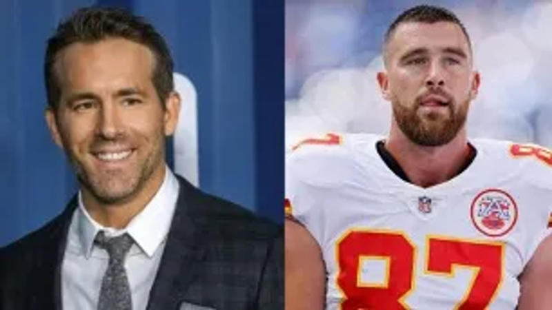 Ryan Reynolds and Travis Kelce