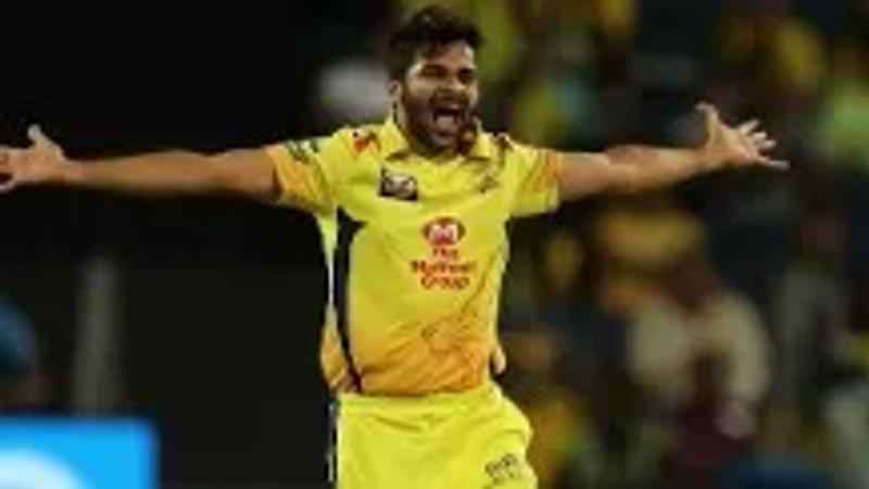 Shardul Thakur celebrating a wicket