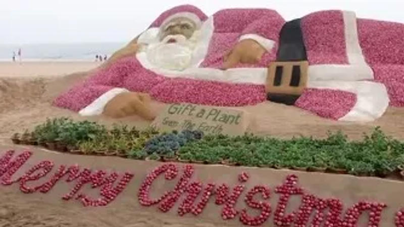 India's famous Odisha-based sand artist also emphasised the importance of keeping a brief check on climate change and planting more trees. 