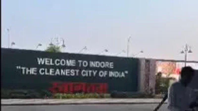 Viral video showcasing the cleanliness of Indore