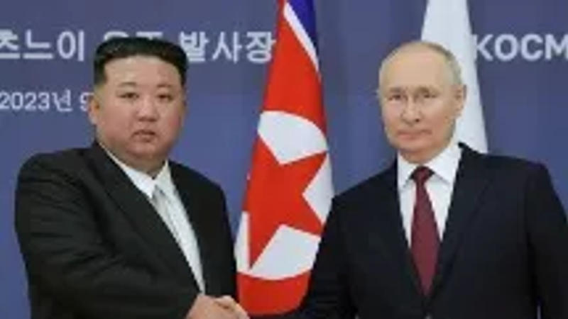 North Korean Supremo Kim Jong Un along with Russian President Vladimir Putin.