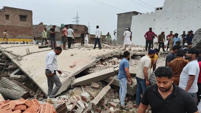 Under construction building collapsed in Uttar Pradesh's Muzaffarnagar.