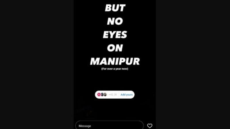 'But No Eyes on Manipur' Takes Over Instagram