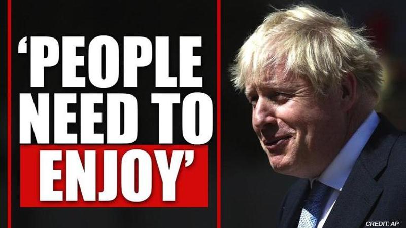 Boris Johnson says 'can't wait to go out' as UK moves towards normal