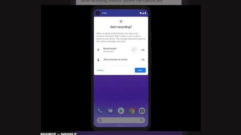 how to screen record on android 11