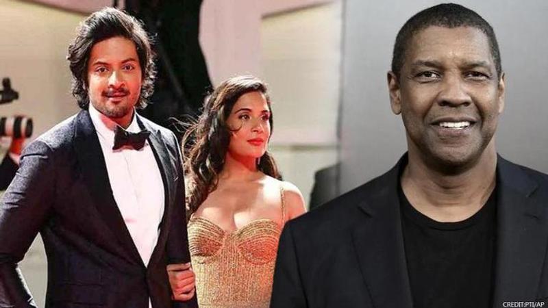 Ali Fazal playfully chides American actor Denzel Washington for flirting with Richa Chadha