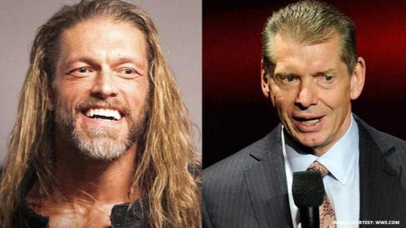 Edge and Vince McMahon