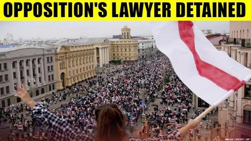 Belarus authorities detain lawyer of opposition leader