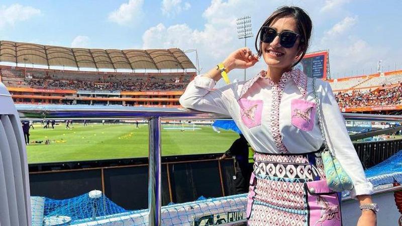 Dhanashree Verma at IPL match