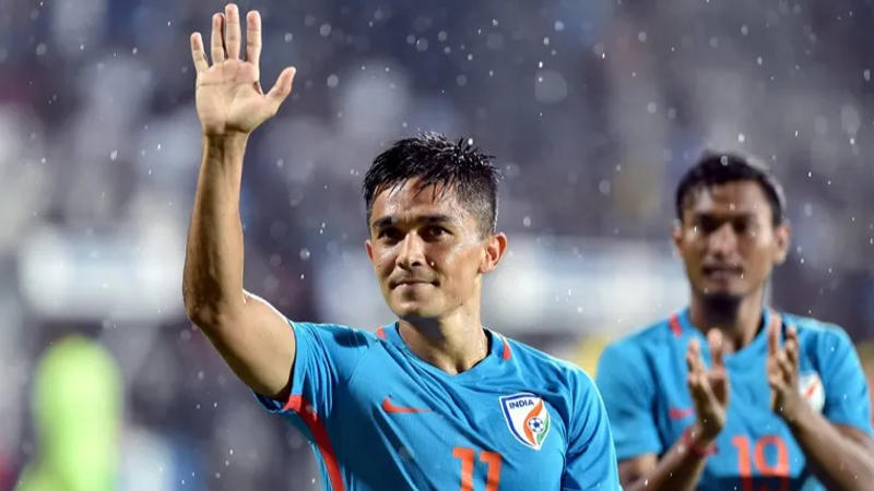 Sunil Chhetri holds the record for the most international goals scored for India with 93 goals in 145 appearances, maintaining an impressive ratio of 0.64.
