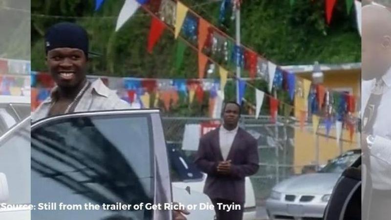 Source: Still from the trailer of Get Rich or Die Tryin