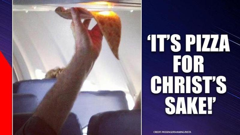 Flight passenger reheats pizza using overhead light, sparks debate on internet