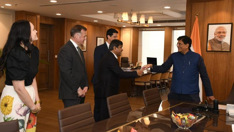 Commerce Minister Piyush Goyal with India Trade 2024 Delegation