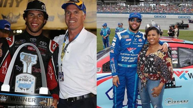 who are bubba wallace parents