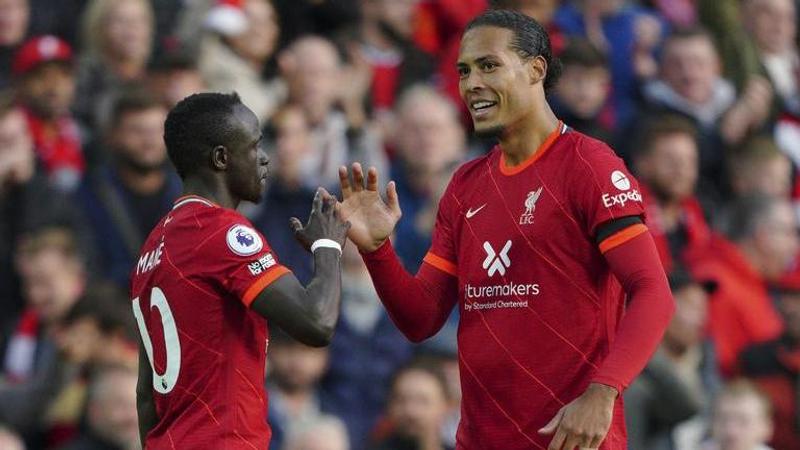 Liverpool's Virgil van Dijk and Sadio Mane