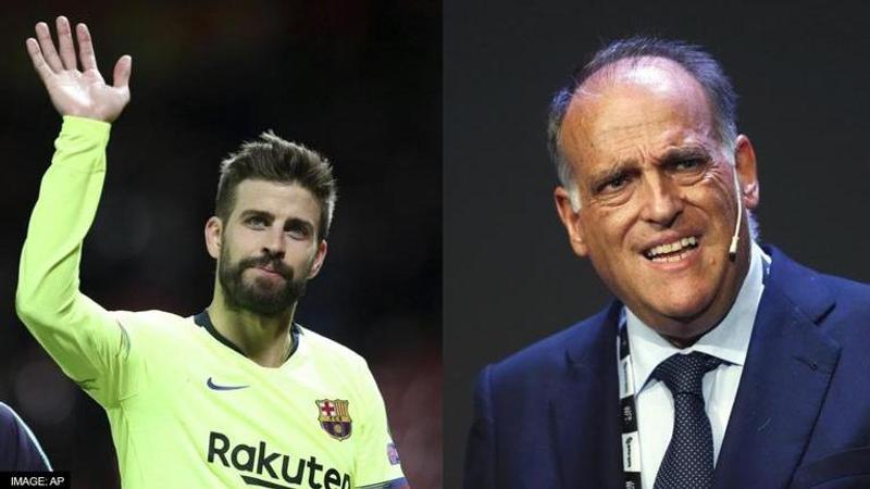 Gerard Pique and Javier Tebas