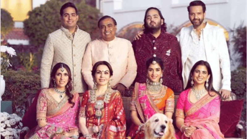 Mukesh Ambani Family Picture