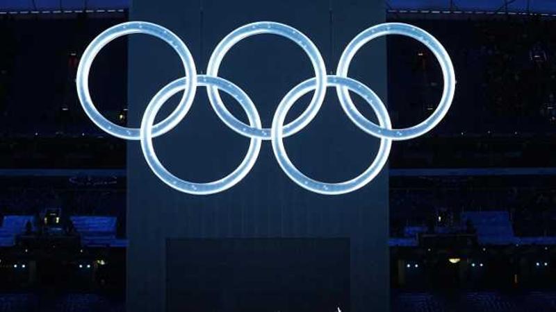 A glimpse of the Olympic logo