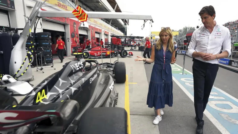 Mercedes boss Toto Wolff during a race