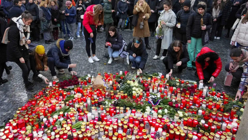 Police seek a motive as Prague mourns the 14 people killed in the ...