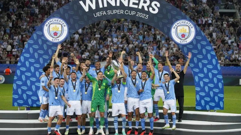 Manchester City won the UEFA Super Cup in 2023.