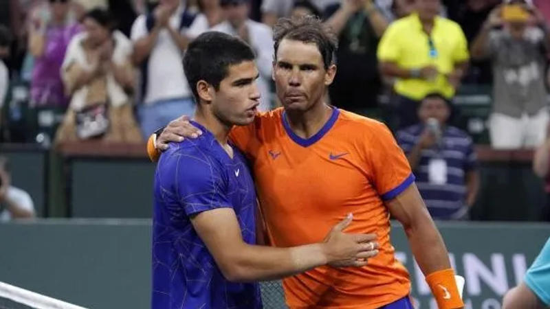 Carlos Alcaraz and Rafael Nadal