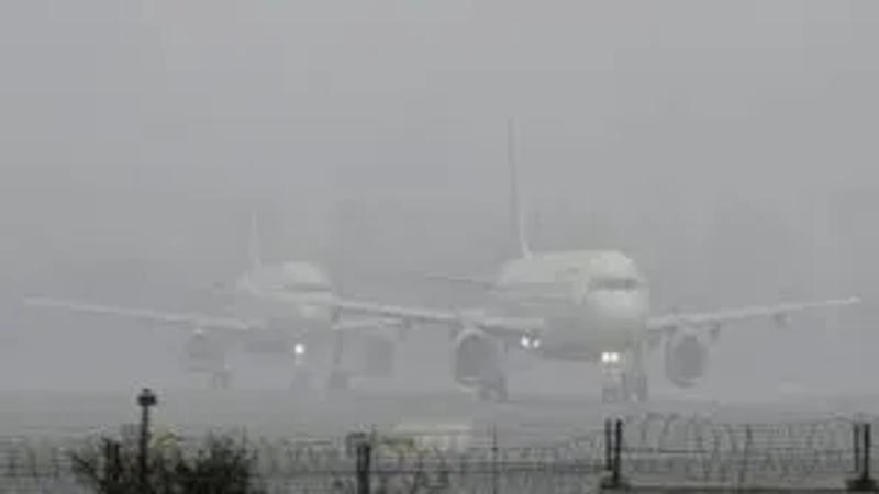 Many international and domestic flights have been delayed due to dense fog