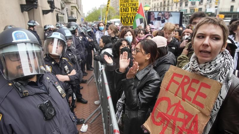 Police arrest dozens of pro-Palestinian protesters at Columbia.