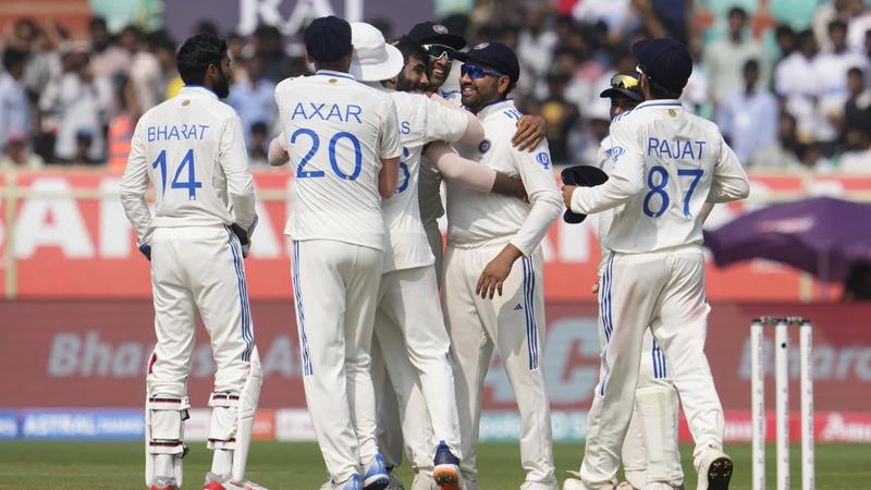 Team India celebrate win over England in 2nd Test