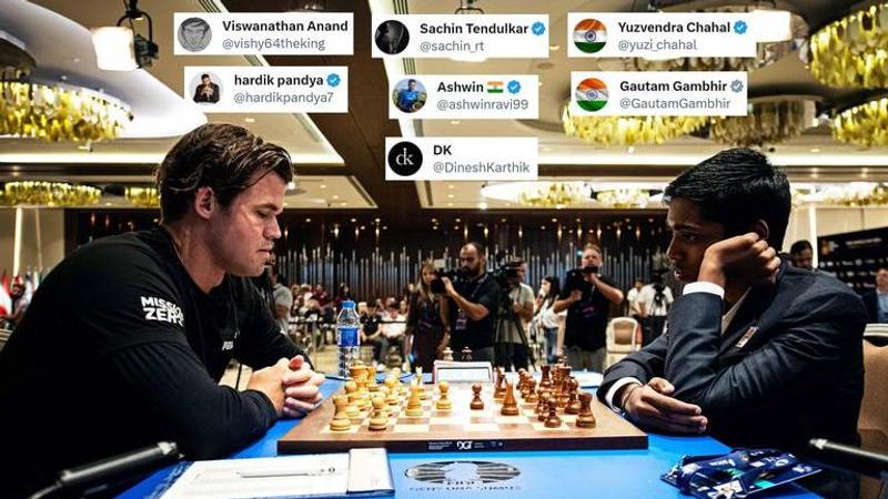 'You made us proud': Sporting world reacts to Praggnanandhaa's heroics in Chess World Cup