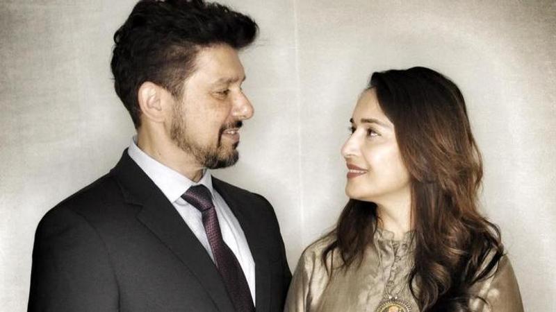 Madhuri Dixit turns hair stylist for husband Dr. Shriram Nene, latter hails wife's skills