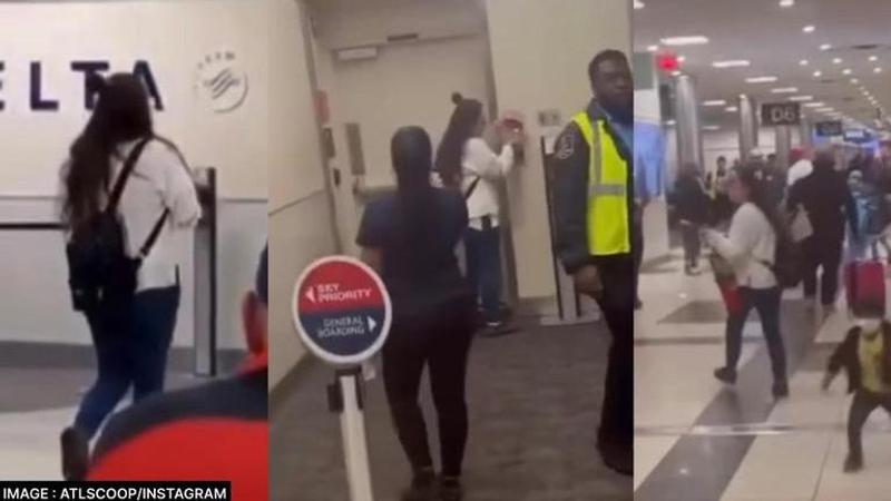 US woman assaults Airport authorities with fire extinguisher; detained ...