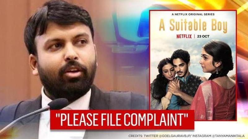 'Boycott Netflix' trends over 'A Suitable Boy' scene, BJP's Gaurav Goel seeks FIR