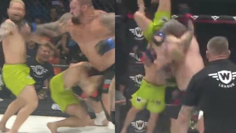 Eddie Hall knocks out 2 men in wild MMA debut