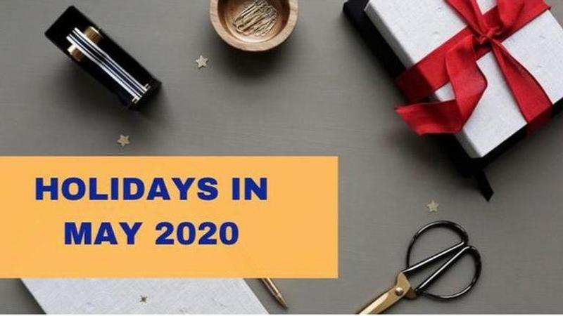 holidays in may 2020