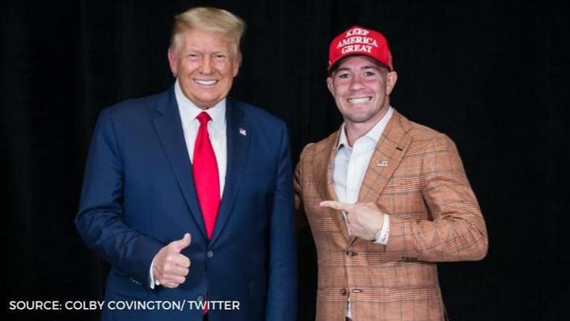 donald trump and Colby Covington