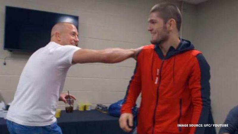 georges st-pierre and Khabib Nurmagomedov