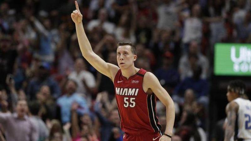 Miami's Duncan Robinson on a record path from 3-point land