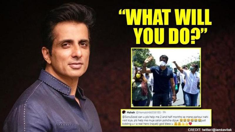 Netizen wants Sonu Sood's help to go to salon; 'Dabangg' actor has a funny suggestion