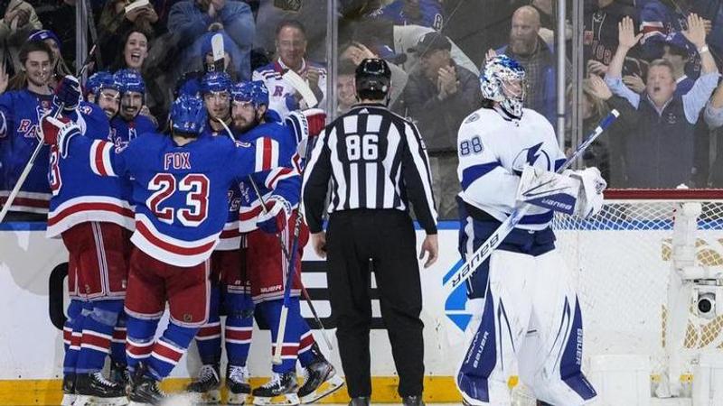 Kreider, Motte each score twice, Rangers beat Lightning 6-3