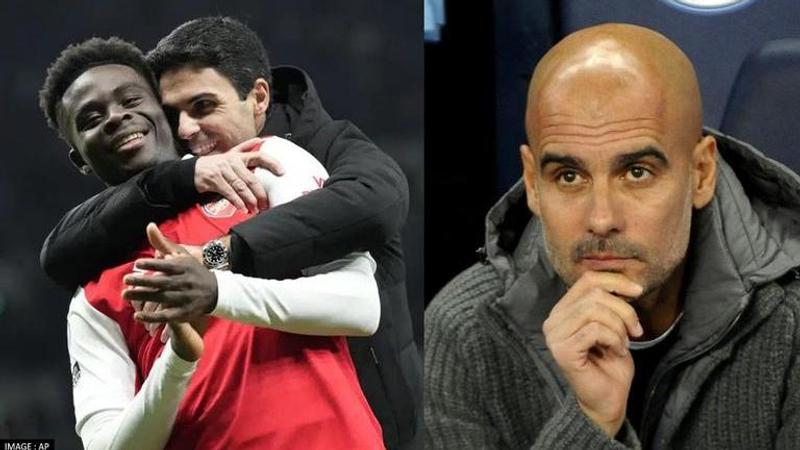 Pep Guardiola and Mikel Arteta