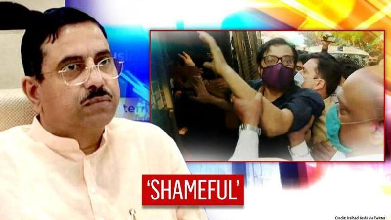 Union Min Pralhad Joshi condemns Arnab Goswami's arrest, says 'it's an act of vengeance'