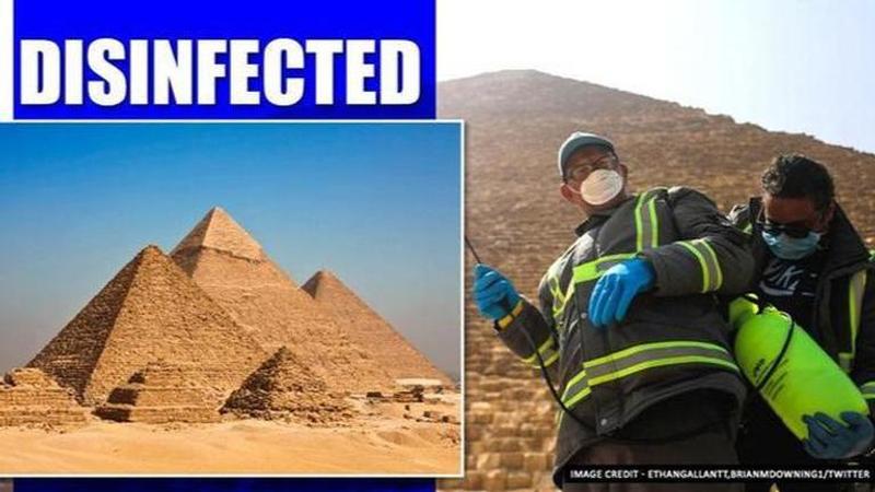 Coronavirus: Egyptian Pyramids fumigated to prevent spread of COVID-19