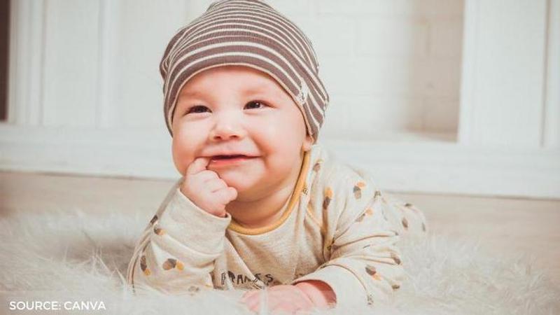 baby laughing