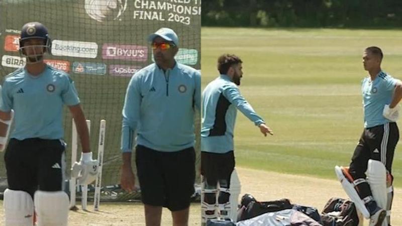 Yashasvi Jaiswal's first practice session sees Kohli & Ashwin take special interest- WATCH