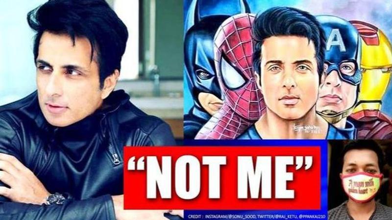 Sonu SoodSonu Sood reacts as boy wears mask of his name, reveals 'real superheroes' seeing his meme