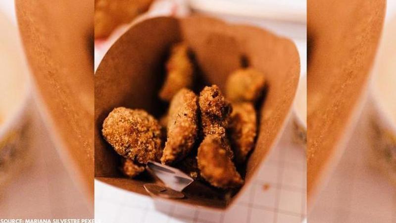 chocolate-coated fried chicken