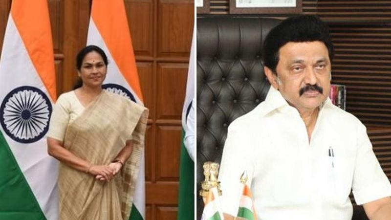 Karnataka BJP Minister Shobha Karandlaje; Tamil Nadu CM MK Stalin