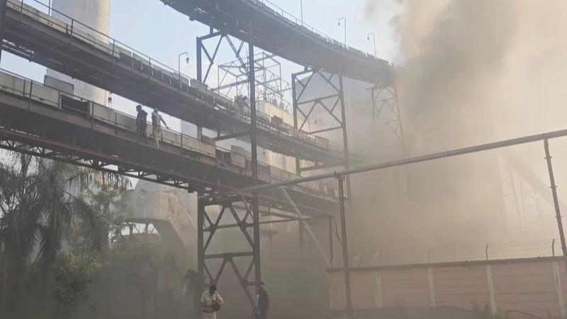 Fire at Sugar Mill in Ahmednagar, Maharashtra